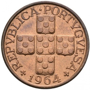 Аверс монеты Португалия, 20 сентаво, 1942-1969