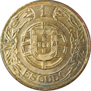 Реверс монеты Португалия, 1 эскудо, 1924-1926
