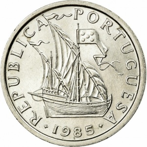 Аверс монеты Португалия, 5 эскудо, 1963-1986