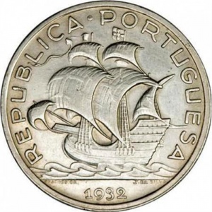 Аверс монеты Португалия, 5 эскудо, 1932-1951