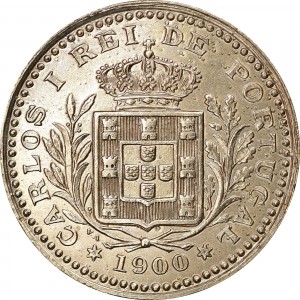Аверс монеты Португалия, 50 реалов, 1900