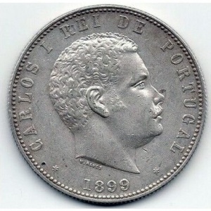 Аверс монеты Португалия, 1000 реалов, 1899-1900
