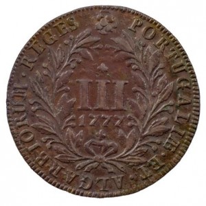 Реверс монеты Португалия, 3 реала, 1777