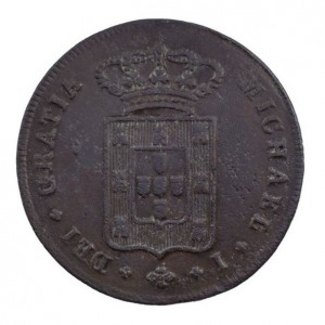 Аверс монеты Португалия, 5 реалов, 1829