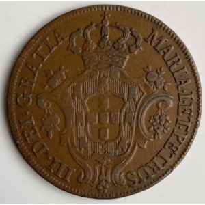 Аверс монеты Португалия, 10 реалов, 1782-1785