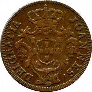 Аверс монеты Португалия, 10 реалов, 1812-1813