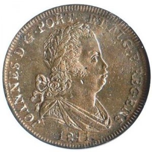 Аверс монеты Португалия, 40 реалов, 1811-1815