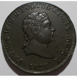Аверс монеты Португалия, 40 реалов, 1826-1828