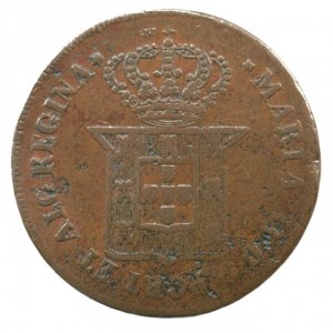Аверс монеты Португалия, 40 реалов, 1833