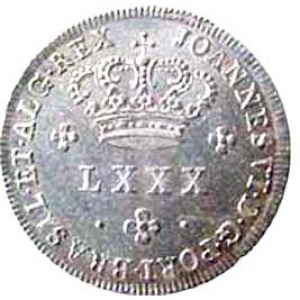 Аверс монеты Португалия, 80 реалов, 1816