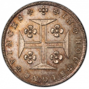 Реверс монеты Португалия, 120 реалов, 1828