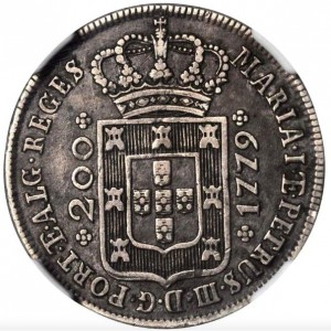 Аверс монеты Португалия, 200 реалов, 1778-1785