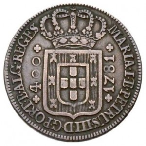 Аверс монеты Португалия, 400 реалов, 1779-1782