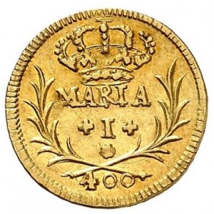 Аверс монеты Португалия, 400 реалов, 1787-1796