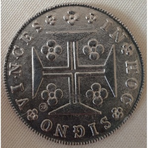 Реверс монеты Португалия, 400 реалов, 1818-1825
