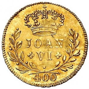 Аверс монеты Португалия, 400 реалов, 1818-1819