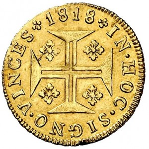Реверс монеты Португалия, 400 реалов, 1818-1819