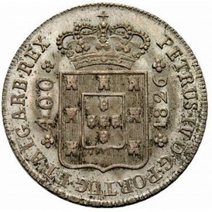 Аверс монеты Португалия, 400 реалов, 1826