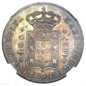 Аверс монеты Португалия, 400 реалов, 1833-1837