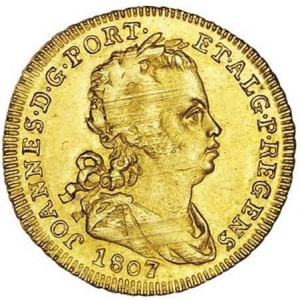 Аверс монеты Португалия, ½ эскудо, 1805-1807