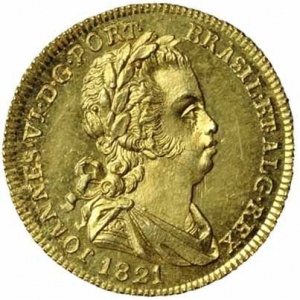 Аверс монеты Португалия, ½ эскудо, 1818-1821