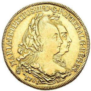 Аверс монеты Португалия, 1 песа, 1778-1781