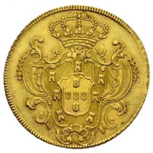 Реверс монеты Португалия, 1 песа, 1782-1785
