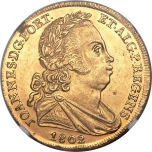 Аверс монеты Португалия, 1 песа, 1802