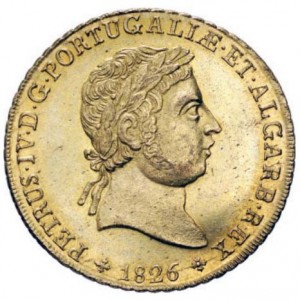 Аверс монеты Португалия, 1 песа, 1826-1828
