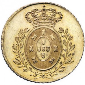 Реверс монеты Португалия, 1 песа, 1826-1828