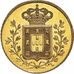 Реверс монеты Португалия, 1 песа, 1833