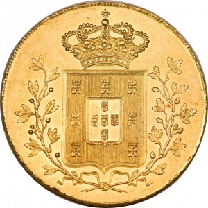 Реверс монеты Португалия, 1 песа, 1834