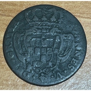 Аверс монеты Португалия, 3 реала, 1723-1733