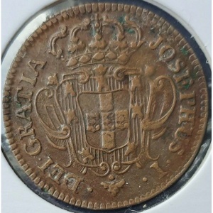 Аверс монеты Португалия, 3 реала, 1751-1776