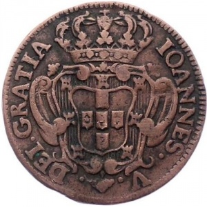 Аверс монеты Португалия, 5 реалов, 1737-1746