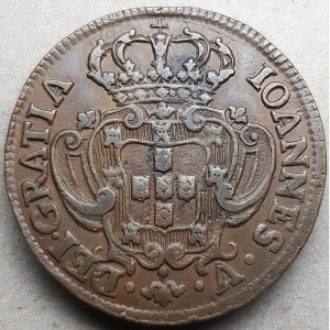 Аверс монеты Португалия, 10 реалов, 1737-1749