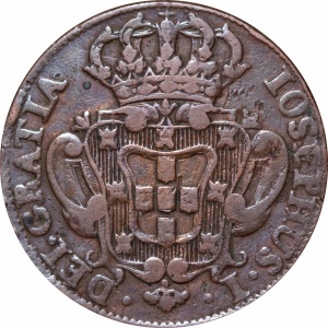 Аверс монеты Португалия, 10 реалов, 1751-1776