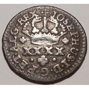 Аверс монеты Португалия, 40 реалов, 1750
