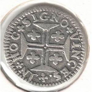 Реверс монеты Португалия, 60 реалов, 1706