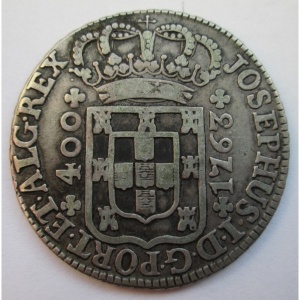 Аверс монеты Португалия, 400 реалов, 1762-1775