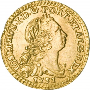 Аверс монеты Португалия, ½ эскудо, 1751-1776
