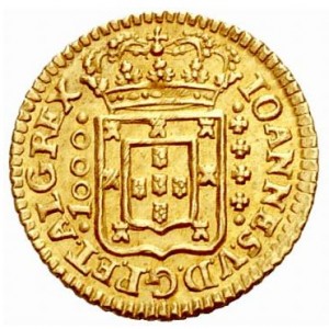 Аверс монеты Португалия, 1000 реалов, 1707-1747