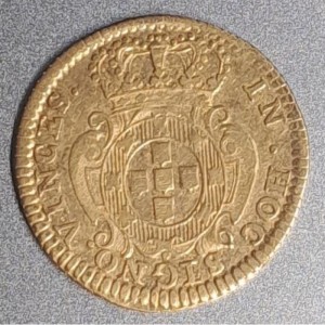 Реверс монеты Португалия, 1 эскудо, 1722