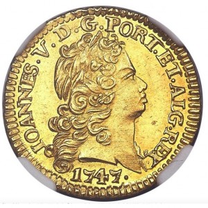 Аверс монеты Португалия, 1 эскудо, 1723-1749