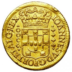 Аверс монеты Португалия, 2000 реалов, 1707-1725