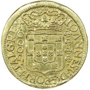 Аверс монеты Португалия, 2000 реалов, 1713-1714