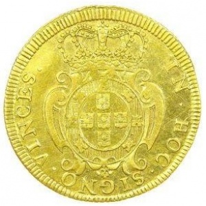 Реверс монеты Португалия, ½ песы, 1722