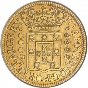 Аверс монеты Португалия, 4000 реалов, 1712-1714