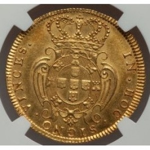Реверс монеты Португалия, 1 песа, 1722