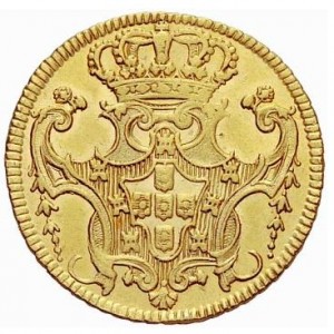 Реверс монеты Португалия, 1 песа, 1723-1750
